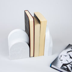 Alpine White Arch Bookend Set