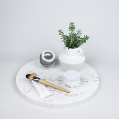 White Attica Round Tray - Large