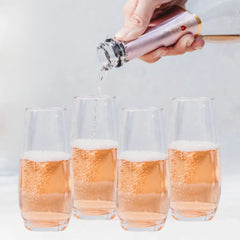Unbreakable Stemless Champagne Glass Set