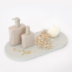 Airy Concrete Double Arch Tray