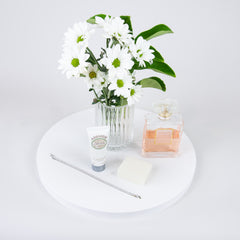 Aterra Blanca Round Tray - Large